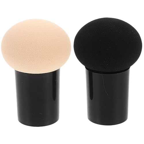 Ipetboom 2stücke Mädchen Make-up-tool Kosmetikquaste Mit Handgriff Make-up-zubehör Für Kompaktpuder Waschbar Für Trockene Und Nasse Anwendung von Ipetboom