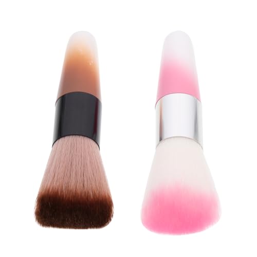 Ipetboom 2stücke Makeup Pinsel Nagelstaub-entferner Blush Pinsel Für Make-up Und Nagelkunst Praktisch Für Zuhause Und Reisen von Ipetboom