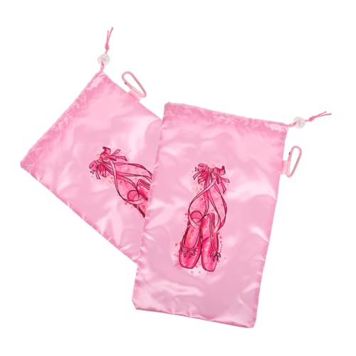 Ipetboom 2stücke Netztasche Für Ballettschuhe Kordelzug-Aufbewahrungstasche Für Spitzenschuhe Tanzschuh-Organizer Mit Belüftungsfunktion Für Mädchen Und Damen von Ipetboom