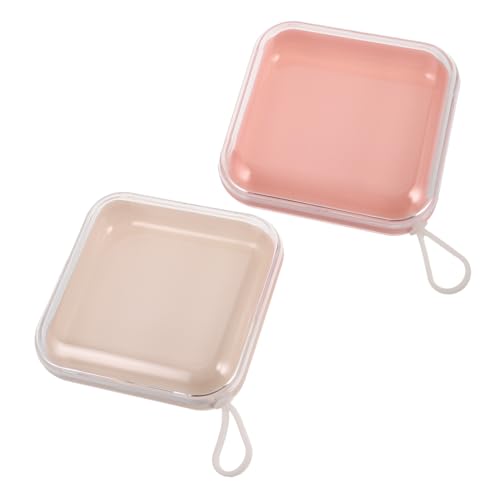 Ipetboom 2stücke Nagelbehälter Aus Aufbewahrungsbox Für Press--nägel Nagelvitrine Mit Handgefertigte Quadratische Press--nägel-organizer-box Press--anwendungsset von Ipetboom