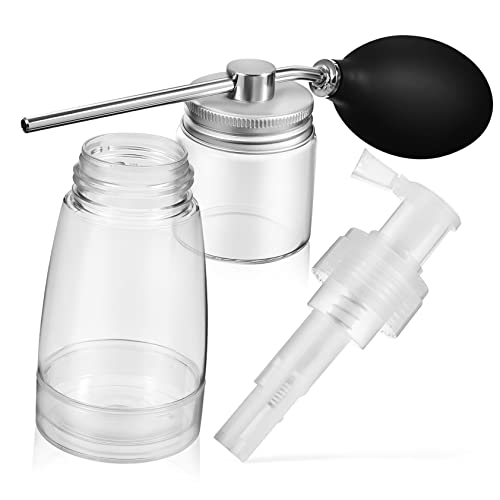 Ipetboom 2stücke Pudersprühflasche Aus Und Kunststoff Haar Flasche Für Kontrollierte Verteilung Kompaktes Design Für Friseursalons Und Unterwegs Trockener Pulver Spray Flasche Geeignet von Ipetboom