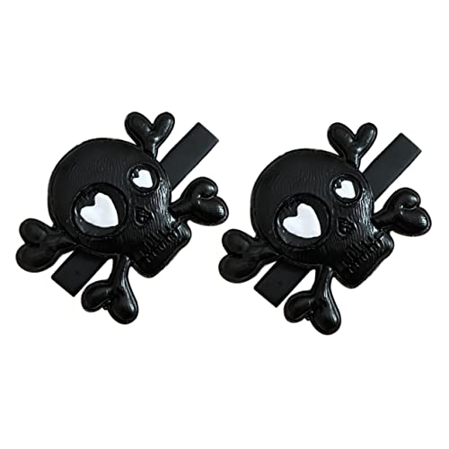 Ipetboom 2stücke Punk Style Skull Hair Clips Halloween Haarschmuck Mit -design Für Kostüme Und Feiern Für Damen Und von Ipetboom