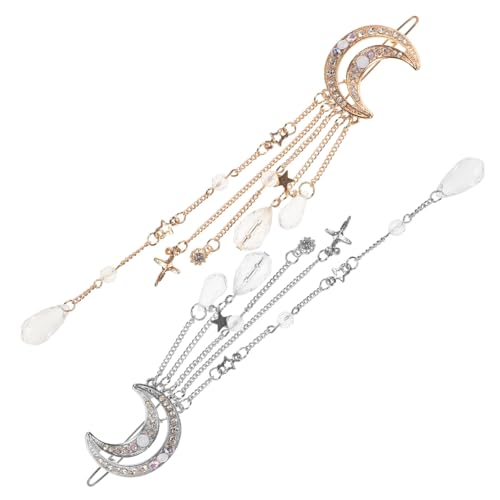 Ipetboom 2stücke Quasten Haarspange Haarnadel Kette Haar Clips Für Party Kopfbedeckung Haarschmuck Für Frauen Ipetboom 2stücke Quasten Haarspange Haarnadel Kette Haar Clips Für Party Kopfbedeckung Haarschmuck Für Frauen von Ipetboom