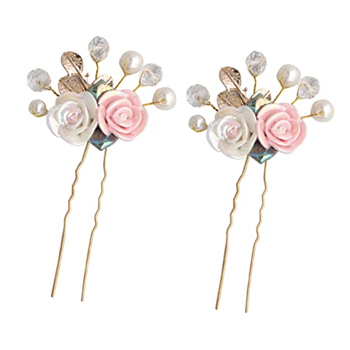 Ipetboom 2stücke Retro Hochzeit Haarstäbchen Acryl Blume Haarnadeln Frisur Clips Für Frauen Mädchen Party Accessoires von Ipetboom