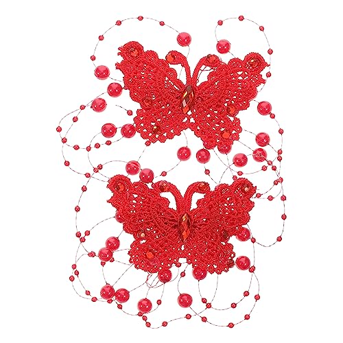 Ipetboom 2stücke Schmetterlingshaarspangen Aus Spitze Für Frauen Und Mädchen Spitzenclips Fürs Haar Für Geburtstage Hochzeiten Partys Und Fotoshootings von Ipetboom