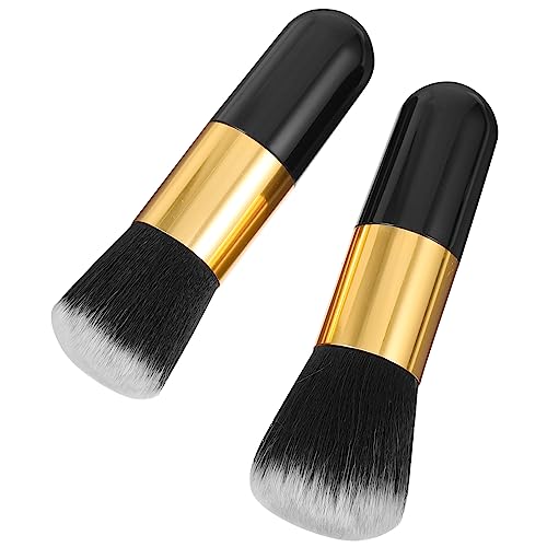 Ipetboom 2stücke Schminkpinsel Mit Foundation Pinsel Für Flüssiges Make-up Blending Puder Geeignet Für Frauen Und Professionelle Anwendung von Ipetboom