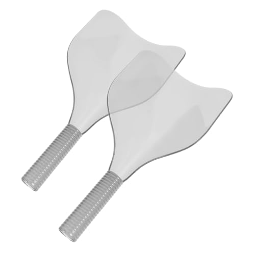 Ipetboom 2stücke Schutzmaske Für Friseure Hitzeschutz Gesichtsschutz Mit Handgriff Spray-schutz Für Haarfärbung Und Pflege Leicht Zu Reinigen Und Komfortabel von Ipetboom