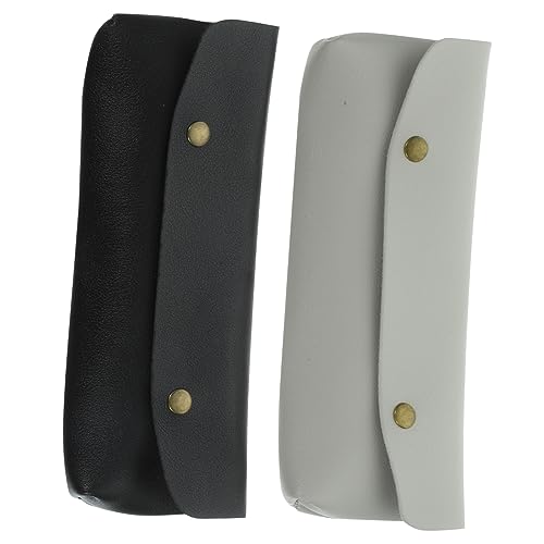 Ipetboom 2stücke Teiliges Tragbare Kosmetiktaschen Kleine Pinselaufbewahrung Damen Make-up Organizer Pu Für Schule Und Alltag von Ipetboom