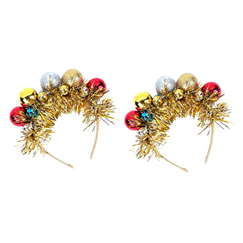 Ipetboom 2stücke Teiliges Weihnachts-haarband Mit Bunten Bällen Für Junge Mädchen Festliche Haaraccessoires Für Weihnachten Für Partys Und Feiern von Ipetboom
