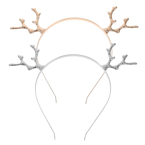 Ipetboom 2stücke -haarreifen Metall Für Weihnachten Kreative Cartoon-stirnbänder Für Partys Für Kostüme Und Festliche Anlässe von Ipetboom