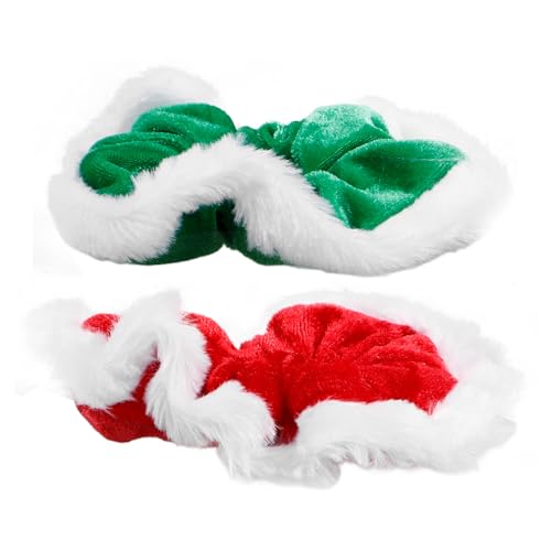 Ipetboom 2stücke Weihnachts-haargummis Weichem Samt Mit Elastischem Design Für Mädchen Und Haaraccessoires Für Festliche Anlässe Und von Ipetboom