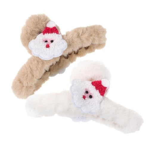 Ipetboom 2stücke Plüsch Haarspangen Für Damen Große Haarclips Für Dickes Und Dünnes Haar Für Weihnachten Hochzeiten Und Alltag von Ipetboom