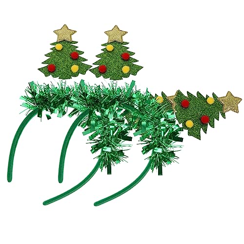 Ipetboom 2stücke Weihnachtsbaum Haarreifen Lustige Tinsel Stirnbänder Für Festliche Kostümpartys Accessoire Für Weihnachtsfeiern Und Feiertags-outfits Leicht Und von Ipetboom