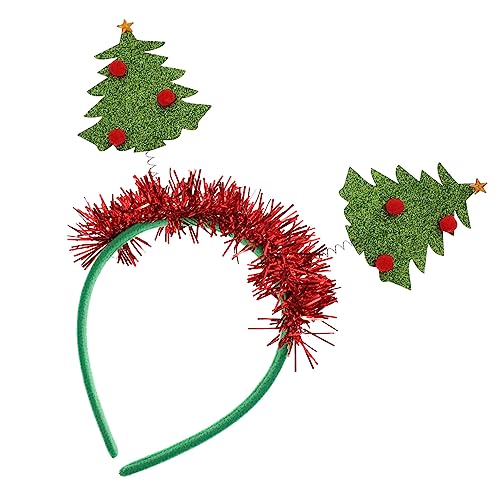 Ipetboom 2stücke Weihnachtsbaum Haarschmuck Lustige Weihnachts-stirnbänder Für Partys Und Feiertage Accessoire Für Erwachsene von Ipetboom