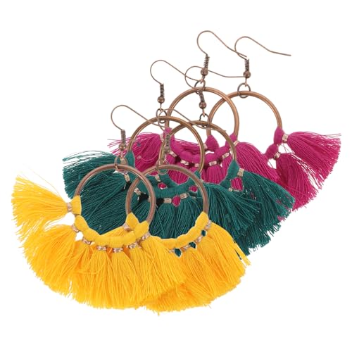 Ipetboom 3 Paare Boho Quasten ohrringe Damen Leichte Drop Ohrringe Ethnischer Stil Modische Ohrhänger Alltag Fest Schmuck Geschenk Ipetboom 3 Paare Boho Quasten ohrringe Damen Leichte Drop Ohrringe Ethnischer Stil Modische Ohrhänger Alltag Fest Schmuck Geschenk von Ipetboom