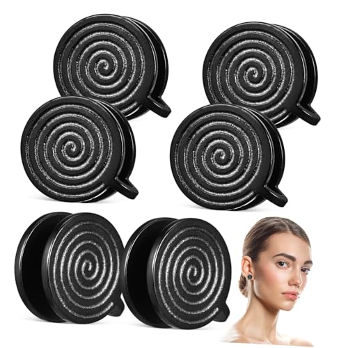 Ipetboom 3 Paare Spiral Ear Clips No Piercing Ohrclips Damen Rund Minimalistisch Leicht Hautfreundlich Komfortabel Modeschmuck von Ipetboom