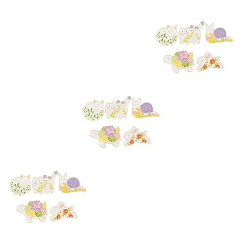 Ipetboom 3 Sätze Alloy Brosche Teiliges Cartoon Tierdesign Für Frauen Anstecker Für Jacken Pullover Taschen Hüte Leicht Anzubringen Kreatives Accessoire 5 Stück * 3 von Ipetboom