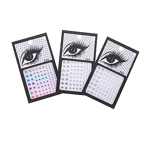Ipetboom Face Gems Stickers 3er-pack Selbstklebend Für Make-up-events Funkelnde Sticker von Ipetboom