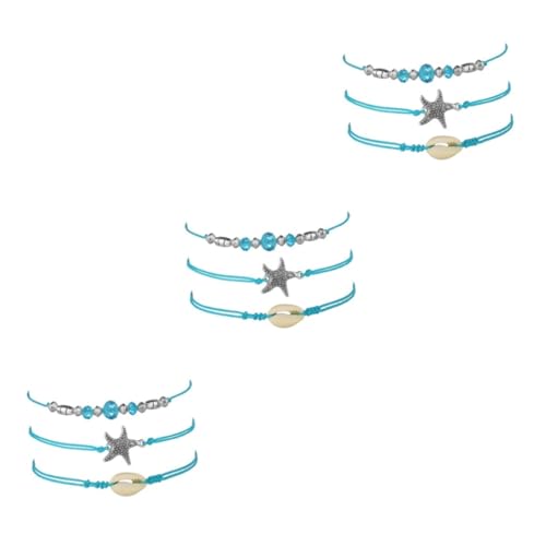 Ipetboom 3 Sätze Boho Fußkettchen Teiliges Verstellbares Ankle Jewelry Mit Perlen Design Für Damen Für Strand Sommeroutfits Einzigartiger Fußschmuck 3 Stücke * 3 von Ipetboom