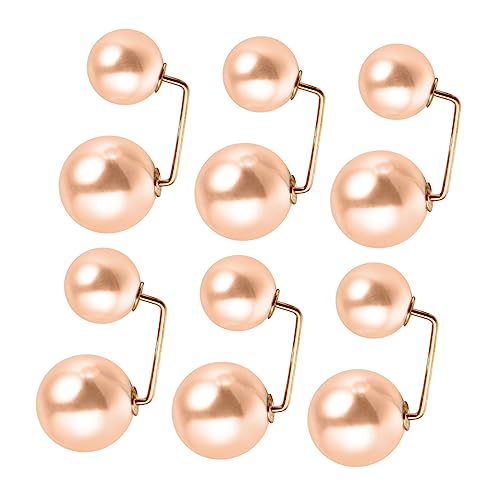 Ipetboom 3 Sätze Brosche Rockbefestigung Schnalle Ohrstecker Kleidernadel Knopfnadeln Hochzeitsbroschen Schalnadel Damen Dekorative Schalnadel Retro Kleid Cinch Clips 6 Stücke * 3 von Ipetboom