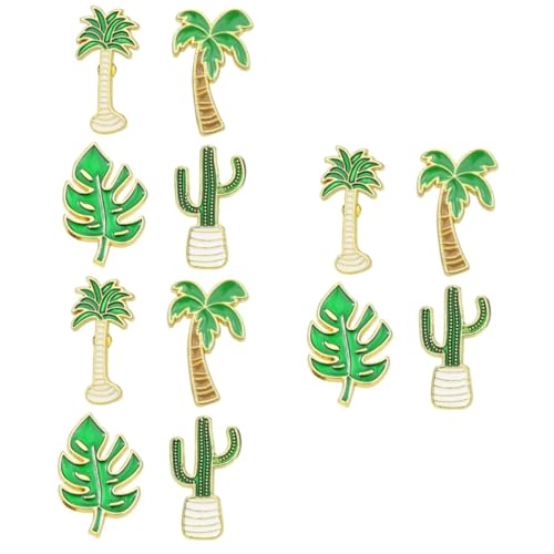 Ipetboom 3 Sätze Cartoon Broschen Sukkulente Kokospalme Monstera Pflanzen Abzeichen für Kleidung Schmuck für Frauen von Ipetboom