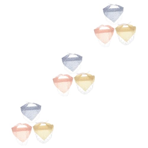 Ipetboom 3 Sätze Dreieckige Haarschals Für Frauen Mit Spitze Atmungsaktive Haarbandanas Spandex Für Täglichen Gebrauch Fotoshootings Partys 3 Stücke * 3 von Ipetboom