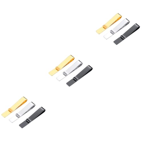 Ipetboom 3 Sätze Krawattenclips Krawattenklammern Für Herren Stilvolles Design Sicherer Halt Für Business Formelle Anlässe 3 Stücke * 3 von Ipetboom