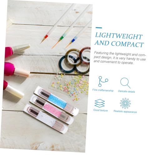 Ipetboom 3 Sätze Nail Stamper Teilig Doppelseitig Pen Design French Tip Nail Art Stempel DIY Maniküre Werkzeug für Schnelle Präzise Nagelkunst Muster Glatte Oberfläche Professionelles von Ipetboom
