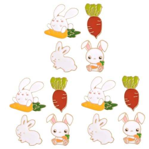 Ipetboom 3 Sätze Niedliche Karotten Rabbit Brosche Kreativer Tropföl Rabbit Karotten Brustpin Für Damen Dekorative Anstecknadel Für Kleidung Zufälliger Hochwertige 4 Stücke * 3 von Ipetboom