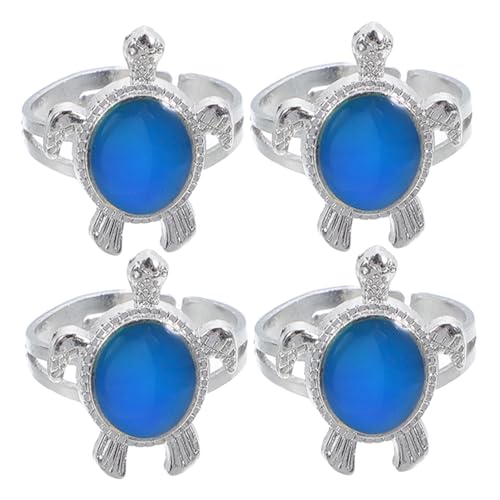 Ipetboom 3 Sätze Teiliges Schildkrötenring Mit Farbwechsel Temperaturabhängiger Emotion Ring Für Damen Herren Kreatives Design Für An Freunde 4 Stück * 3 von Ipetboom