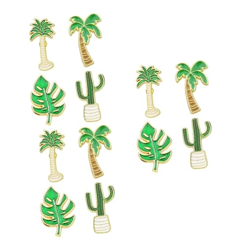 Ipetboom 3 Sets Cartoon Pflanze Brosche Legierung Brosche Breastpin Coconut Baum Brosche Kaktus Brosche von Ipetboom