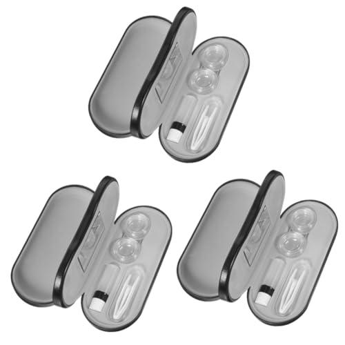 Ipetboom 3 Sets Doppellagiger Koffer Organizer Reisekoffer Doppellagiger Organizer Stapelbar Niedlicher Koffer Doppellagiger Behälter Schwarzes Feines Fleece von Ipetboom