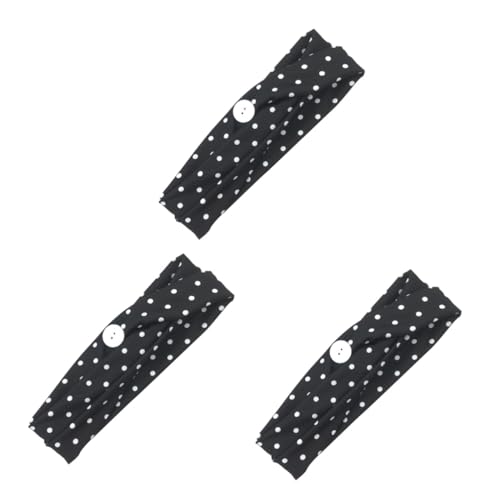 3 Stk Yoga-stirnband Haarschmuck Für Frauen Yoga-laufstirnbänder Make-up-haarband Baseball-handgelenkband Make-up-stirnband Männer-bandana Sport Fräulein Kopfbedeckung Elastizität von Ipetboom