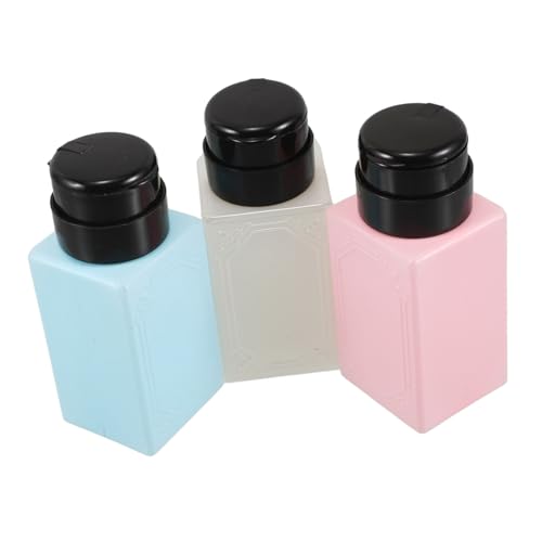 Ipetboom 3 Stk. Nagelstudio-Werkzeuge Pumpspender für Nagellackentferner Make-up-Entferner-Spender Nagelentferner Flasche Wiederverwendbare Flasche Make -up -Entfernerspender Acetonbehälter von Ipetboom