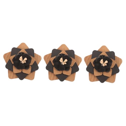 Ipetboom 3 Stück Anstecknadel Aus Holz Hochzeit Anstecknadeln Stifte Korsage Männer Party Blumen Überdimensioniert Dekorative Boutonniere-anstecknadel Dekorative Anstecknadel Stoff von Ipetboom