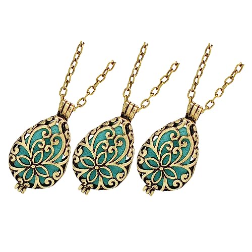 Ipetboom 3 Stück Aromatherapie Locket Halskette Pulloverkette für Ätherische Öle Schmuck für Frauen für zu Feiertagen und Anlässe Ipetboom 3 Stück Aromatherapie Locket Halskette Pulloverkette für Ätherische Öle Schmuck für Frauen für zu Feiertagen und Anlässe von Ipetboom