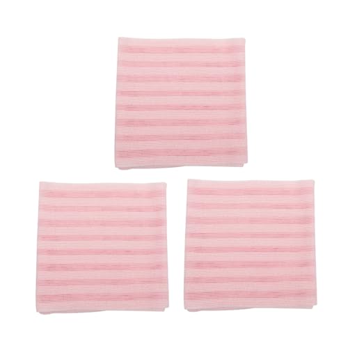 Ipetboom 3 Stück Badetuch Badetuch Schrubben Waschlappen Machen Badehandschuhe Für Erwachsene, Peeling Zurück Ms Körperwäscher Luffa Handtuch Peeling-körperpeeling Handtücher Polyester Rosa von Ipetboom
