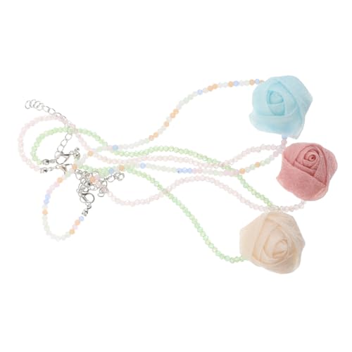 Ipetboom 3 Stück Blumen Choker Halskette für Damen Handgemacht Hawaiianischer Stil für Hochzeiten Partys und Sommerausflüge Ipetboom 3 Stück Blumen Choker Halskette für Damen Handgemacht Hawaiianischer Stil für Hochzeiten Partys und Sommerausflüge von Ipetboom