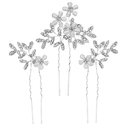 Ipetboom 3 Stück Blumen Haarschmuck Haarnadeln Für Mädchen Hochzeit Haarschmuck Abschlussball Haarschmuck Haarnadel Blumen Haarnadel Strass Haarnadel Haargabel Hochzeit von Ipetboom