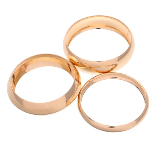 Ipetboom 3 Stück Chunky Gold Armreif Metall Manschette Trendiger Großer Bangle mit Exaggeriertem Bogen design Minimalistisches Schmuckstück für Damen Vielseitiges Armband für Alltag und von Ipetboom