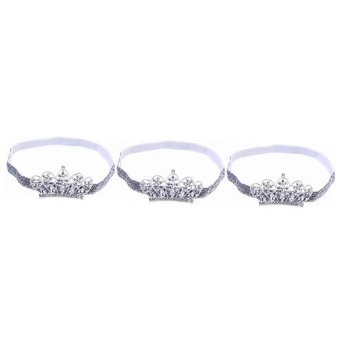 Ipetboom Haarband 3St haarschmuck Popularität Kopfbedeckung Krone Baby Stirnband Baby Tiara Stirnband von Ipetboom