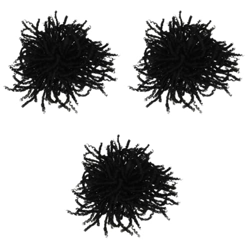 Ipetboom 3 Stück Dreadlocks Perücke Dünn Menschliches Flechten Für Farbe Fake Twist Lockiges Haar Geflochtener Stil Unordentlicher Topper Zöpfe Frauen Verlängerungsglied von Ipetboom