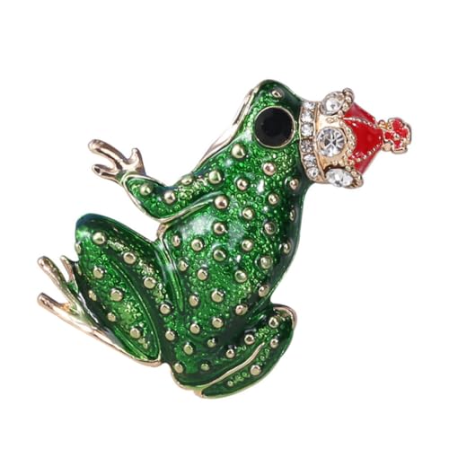 Ipetboom 3 Stück Frosch Brosche für Kleidung Cartoon Emaille Brosche Dekorativer Anstecker Legierung für Schals Hüte Niedliches Accessoire für Verschiedene Outfits von Ipetboom