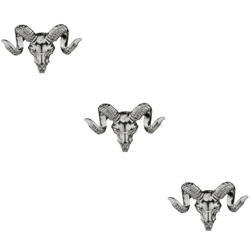 Ipetboom 3 Stück Herren Brosche Ziegenmotiv Anstecknadel Elegantes Modeaccessoire für Anzug Hochzeiten Formelle Anlässe Vielseitig Robustes Design Stilvolle Auftritte von Ipetboom