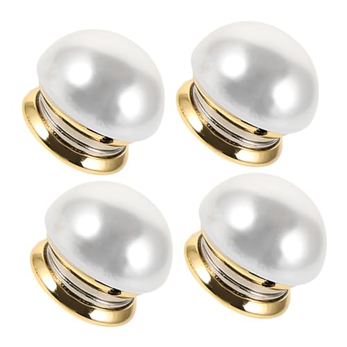 Ipetboom 3 Stück Magnetische Broschen mit Künstlicher Perle Sicherer Verschluss Nadeln Metallische Clips für Damenkleidung Schützende Anstecker für Cardigans Verhindert Unbeabsichtigtes von Ipetboom