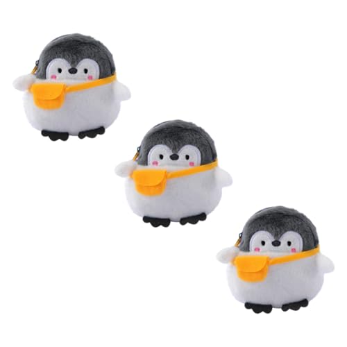 Ipetboom 3 Stück Niedliche Kleine Pinguin Münzbeutel aus Hochwertigem Material Kompakt und Langlebig für Schlüssel Lippenstift Karten und Geld Modische Cartoon Geldbörsen für Shopping und von Ipetboom