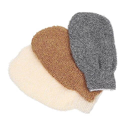 Ipetboom 3stücke Peeling-handschuhe Für Rückenmassage Badetuch Mit Peelingfunktion Rückenziehtuch Für Körperreinigung Praktische Duschetücher Tiefenwirksames Peelingtuch von Ipetboom