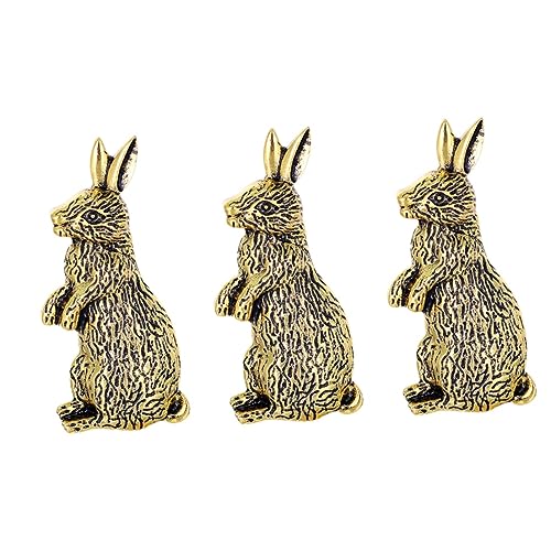 Ipetboom 3 Stück Retro Kaninchen Brosche für Frauen Tierische Anstecknadel für Kleidung Pullover Taschen Hüte Kreatives Design für Partys Besondere Anlässe von Ipetboom