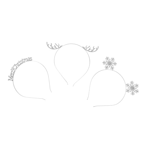 Ipetboom 3stücke Weihnachten Stirnband Mit Strass-design Weihnachts Party Haar Band Für Frauen Kopfschmuck Für Verschiedene Feierlichkeiten von Ipetboom