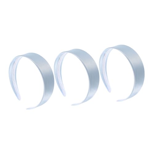Ipetboom 3stücke Stirnband Für Damen Breites Haarband Aus Stoff Anti-rutsch-design Einfarbige Kopfbedeckung Für Fitness Und Tägliche Aktivitäten von Ipetboom
